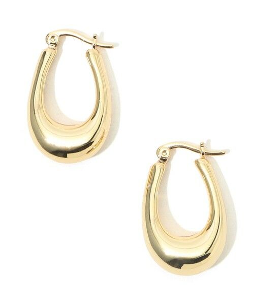 TOMORROWLAND/トゥモローランド Kenneth Jay Lane Oval Hoops ピアス 91 ゴールド F