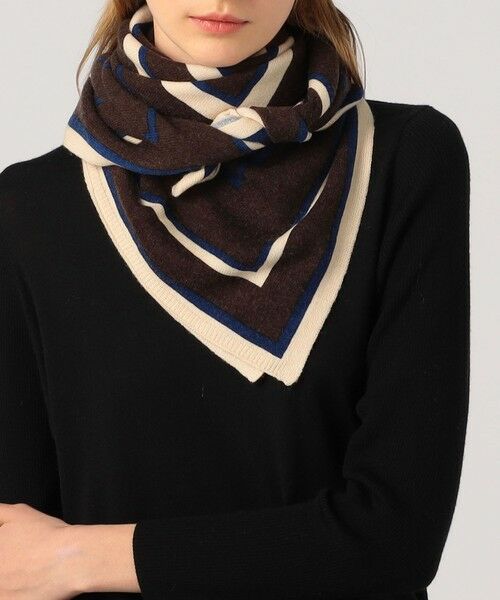 TOMORROWLAND / トゥモローランド マフラー・ショール・スヌード・ストール | TOMORROWLAND SQUARE KNIT ストール | 詳細1