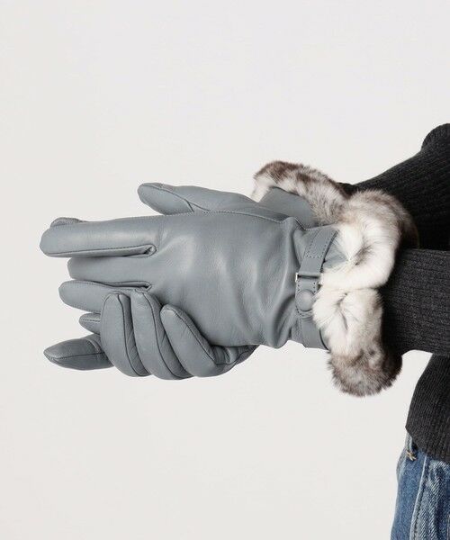 TOMORROWLAND / トゥモローランド 手袋 | Gala Gloves レッキスファー ベルテッド グローブ | 詳細1