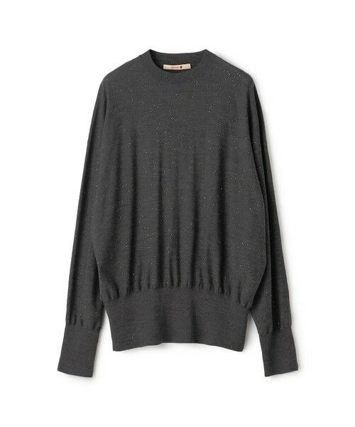 TOMORROWLAND / トゥモローランド ニット・セーター | スパークルファインウール クルーネックプルオーバー(17 チャコールグレー)
