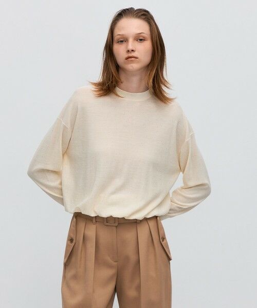 TOMORROWLAND / トゥモローランド ニット・セーター | スパークルファインウール クルーネックプルオーバー | 詳細2