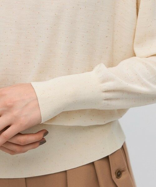 TOMORROWLAND / トゥモローランド ニット・セーター | スパークルファインウール クルーネックプルオーバー | 詳細7