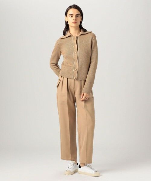 TOMORROWLAND / トゥモローランド ニット・セーター | ラメウール フラットカラーニットカーディガン | 詳細1