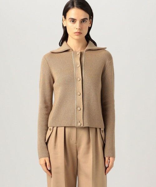 TOMORROWLAND / トゥモローランド ニット・セーター | ラメウール フラットカラーニットカーディガン | 詳細2