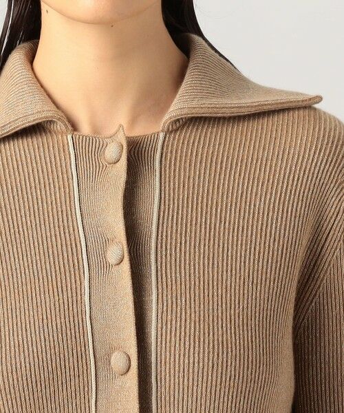 TOMORROWLAND / トゥモローランド ニット・セーター | ラメウール フラットカラーニットカーディガン | 詳細5