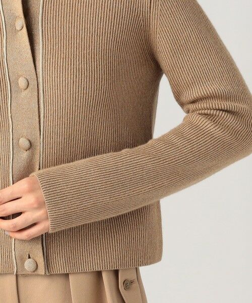 TOMORROWLAND / トゥモローランド ニット・セーター | ラメウール フラットカラーニットカーディガン | 詳細7