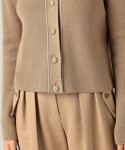 TOMORROWLAND / トゥモローランド ニット・セーター | ラメウール フラットカラーニットカーディガン | 詳細8