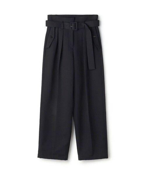TOMORROWLAND / トゥモローランド その他パンツ | コットンウールトリコチン ベルテッドテーパードパンツ(69 ネイビー)