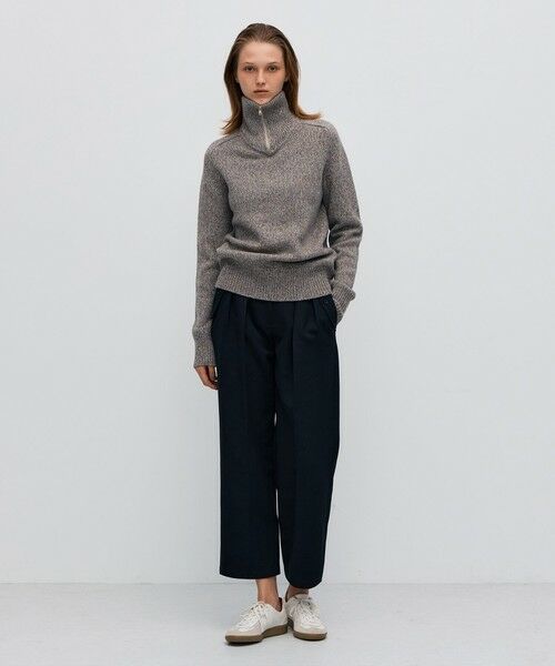 TOMORROWLAND / トゥモローランド その他パンツ | コットンウールトリコチン ベルテッドテーパードパンツ | 詳細1