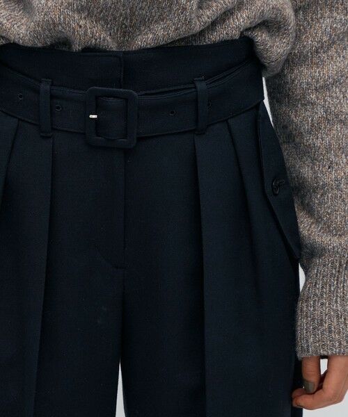 TOMORROWLAND / トゥモローランド その他パンツ | コットンウールトリコチン ベルテッドテーパードパンツ | 詳細5