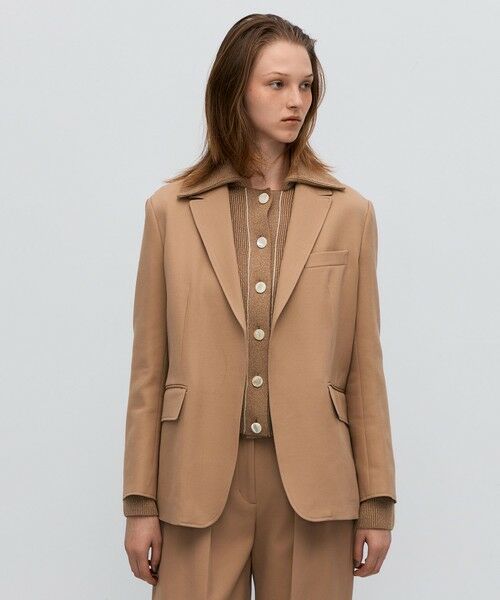 TOMORROWLAND / トゥモローランド テーラードジャケット | コットンウールトリコチン ボックスジャケット | 詳細2