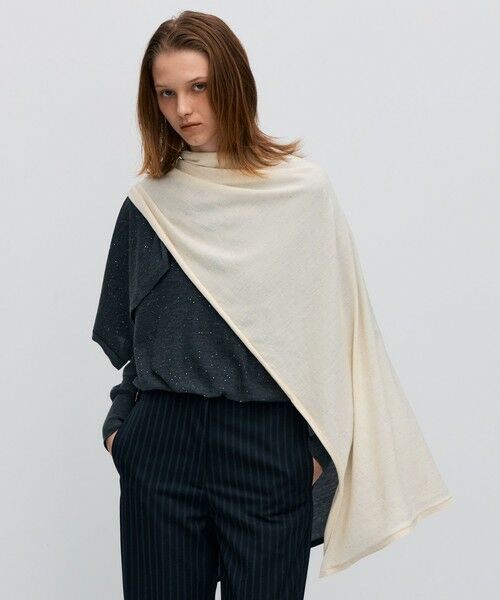 TOMORROWLAND / トゥモローランド バンダナ・スカーフ | スパークルファインウール ニットスカーフ | 詳細4