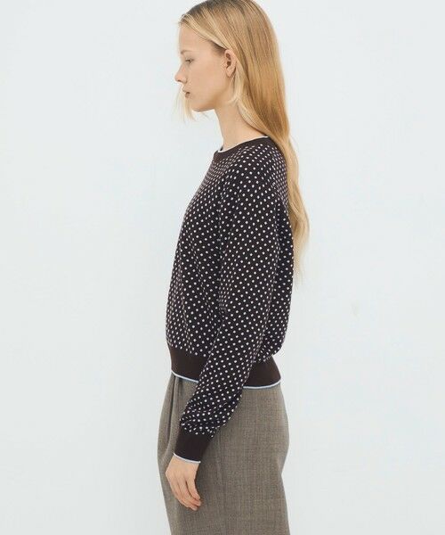 TOMORROWLAND / トゥモローランド ニット・セーター | コットンカシミヤ ドットジャカードクルーネックプルオーバー | 詳細3