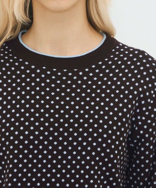 TOMORROWLAND / トゥモローランド ニット・セーター | コットンカシミヤ ドットジャカードクルーネックプルオーバー | 詳細5