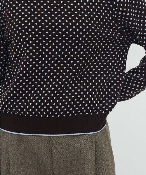 TOMORROWLAND / トゥモローランド ニット・セーター | コットンカシミヤ ドットジャカードクルーネックプルオーバー | 詳細7