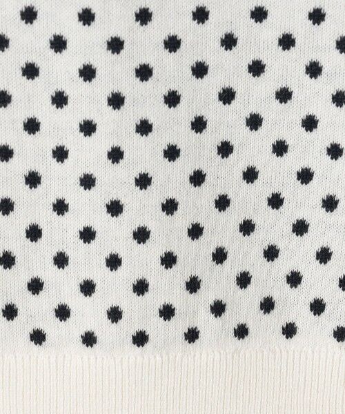 TOMORROWLAND / トゥモローランド ニット・セーター | コットンカシミヤ ドットジャカードクルーネックプルオーバー | 詳細9