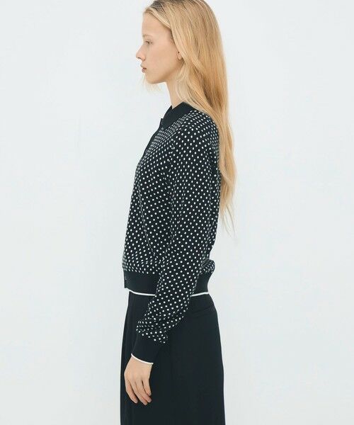 TOMORROWLAND / トゥモローランド カーディガン・ボレロ | コットンカシミヤ ドットジャカードポロカーディガン | 詳細3