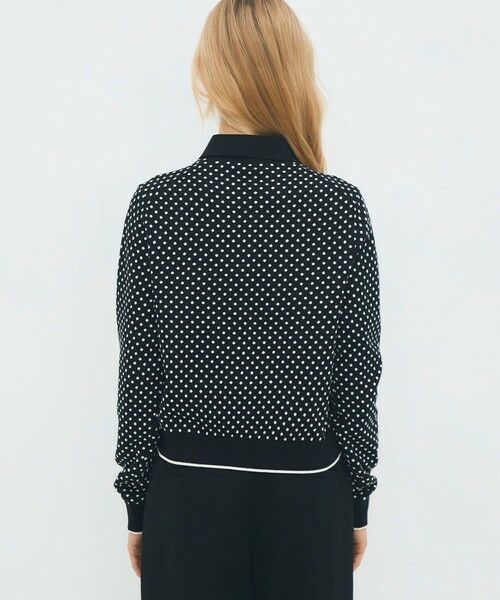 TOMORROWLAND / トゥモローランド カーディガン・ボレロ | コットンカシミヤ ドットジャカードポロカーディガン | 詳細4