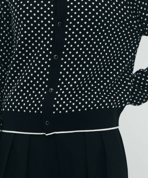 TOMORROWLAND / トゥモローランド カーディガン・ボレロ | コットンカシミヤ ドットジャカードポロカーディガン | 詳細7