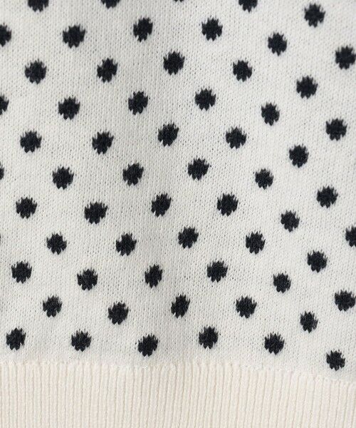 TOMORROWLAND / トゥモローランド カーディガン・ボレロ | コットンカシミヤ ドットジャカードポロカーディガン | 詳細9