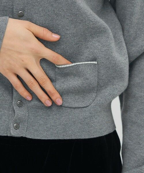 TOMORROWLAND / トゥモローランド カーディガン・ボレロ | コットンカシミヤ パールポケットカーディガン | 詳細7