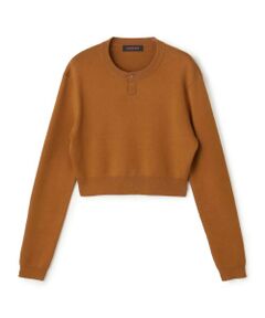 TOMORROWLAND / トゥモローランド ニット・セーター | コットンカシミヤ ヘンリーネッククロップドプルーバー