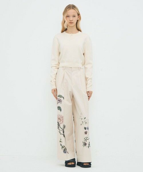 TOMORROWLAND / トゥモローランド ニット・セーター | コットンカシミヤ ヘンリーネッククロップドプルーバー | 詳細1