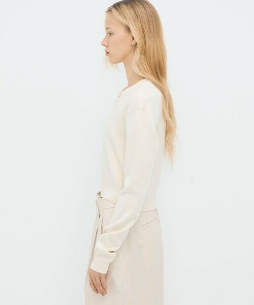 TOMORROWLAND / トゥモローランド ニット・セーター | コットンカシミヤ ヘンリーネッククロップドプルーバー | 詳細3