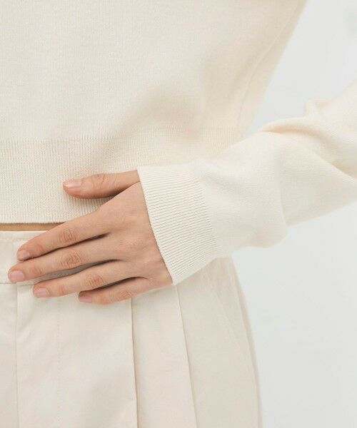 TOMORROWLAND / トゥモローランド ニット・セーター | コットンカシミヤ ヘンリーネッククロップドプルーバー | 詳細6
