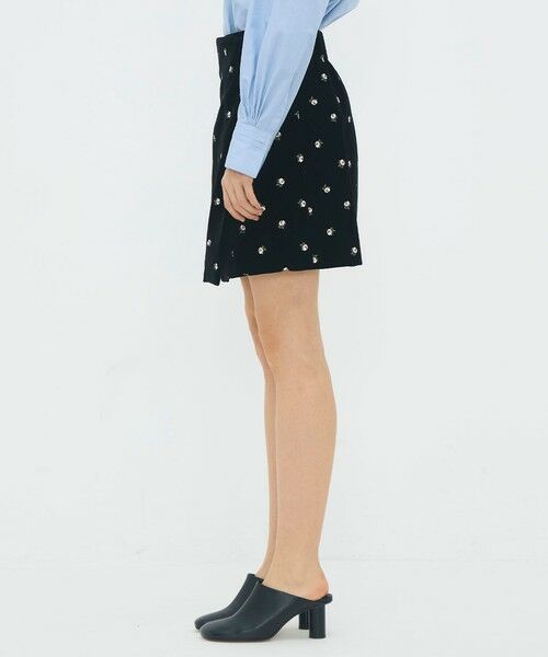 TOMORROWLAND / トゥモローランド ミニ・ひざ丈スカート | ベロア PETIT ROSEプリントミニスカート | 詳細3