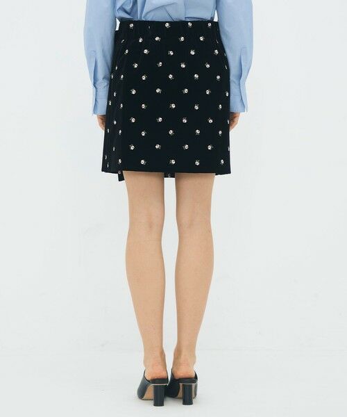TOMORROWLAND / トゥモローランド ミニ・ひざ丈スカート | ベロア PETIT ROSEプリントミニスカート | 詳細4