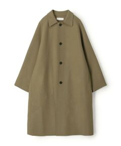 TOMORROWLAND / トゥモローランド ステンカラーコート | ウールカシミヤダブルフェイス ロングコート