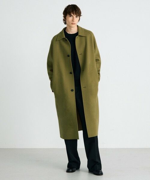 TOMORROWLAND / トゥモローランド ステンカラーコート | ウールカシミヤダブルフェイス ロングコート | 詳細1
