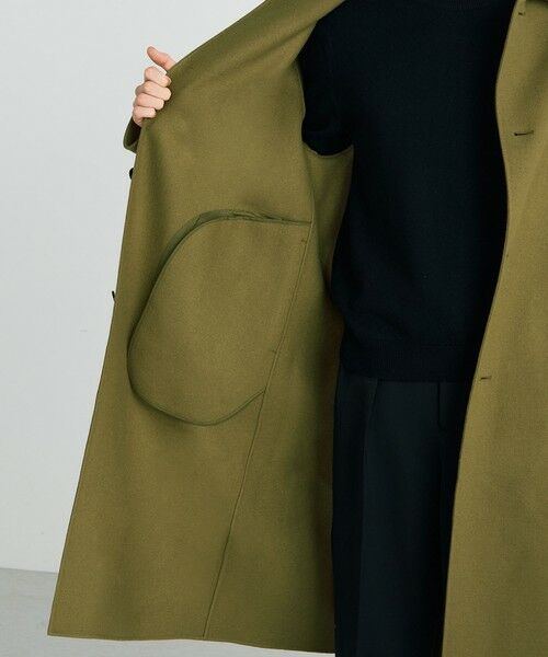 TOMORROWLAND / トゥモローランド ステンカラーコート | ウールカシミヤダブルフェイス ロングコート | 詳細4