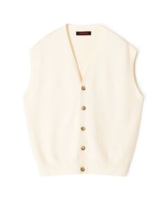 TOMORROWLAND / トゥモローランド ベスト | コットンカシミヤ Vネックベスト