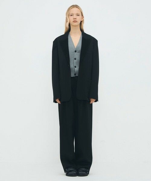 TOMORROWLAND / トゥモローランド テーラードジャケット | ウールギャバジン コーデュロイラペルテーラードジャケット | 詳細11