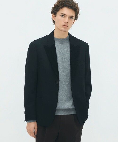 TOMORROWLAND / トゥモローランド テーラードジャケット | ウールギャバジン コーデュロイラペルテーラードジャケット | 詳細2