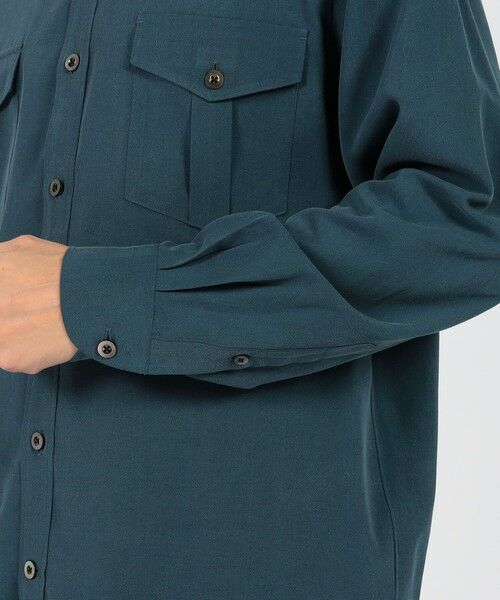 TOMORROWLAND / トゥモローランド シャツ・ブラウス | シルクタフタ ダブルポケット レギュラーカラーシャツ | 詳細6