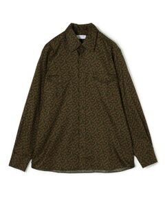 TOMORROWLAND / トゥモローランド シャツ・ブラウス | コットンツイル ペイズリープリント ダブルポケットレギュラーカラーシャツ