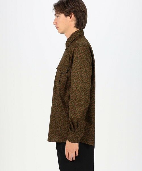 TOMORROWLAND / トゥモローランド シャツ・ブラウス | コットンツイル ペイズリープリント ダブルポケットレギュラーカラーシャツ | 詳細3