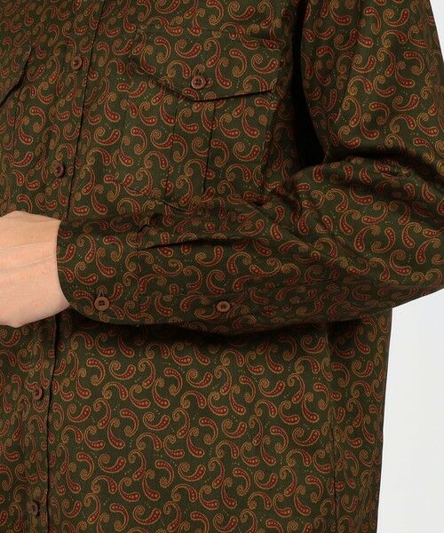 TOMORROWLAND / トゥモローランド シャツ・ブラウス | コットンツイル ペイズリープリント ダブルポケットレギュラーカラーシャツ | 詳細6