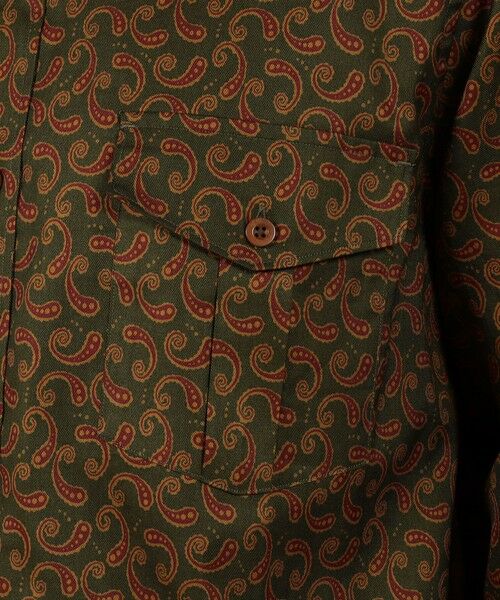 TOMORROWLAND / トゥモローランド シャツ・ブラウス | コットンツイル ペイズリープリント ダブルポケットレギュラーカラーシャツ | 詳細7