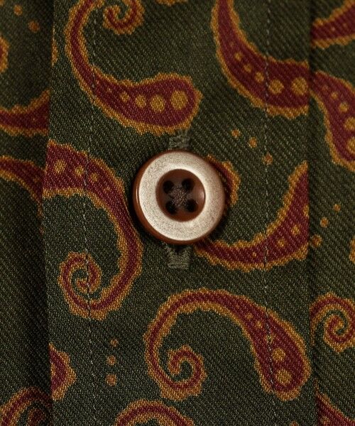 TOMORROWLAND / トゥモローランド シャツ・ブラウス | コットンツイル ペイズリープリント ダブルポケットレギュラーカラーシャツ | 詳細9