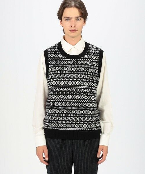 TOMORROWLAND / トゥモローランド ニット・セーター | ウールカシミヤ フェアアイル クルーネックプルオーバー ニットベスト | 詳細2