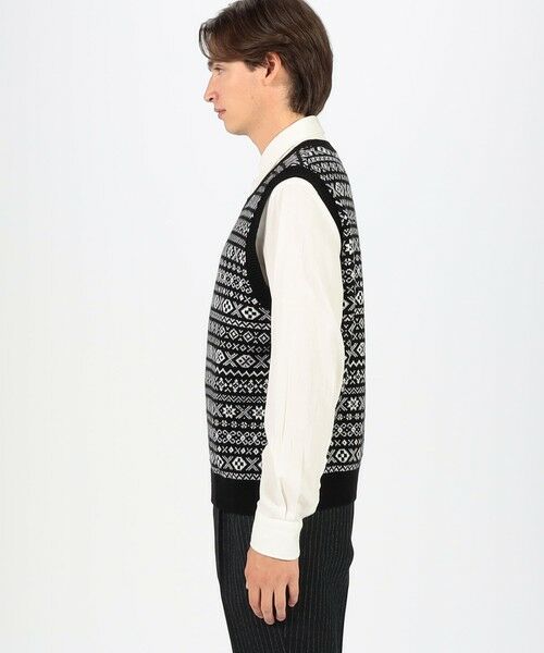 TOMORROWLAND / トゥモローランド ニット・セーター | ウールカシミヤ フェアアイル クルーネックプルオーバー ニットベスト | 詳細3