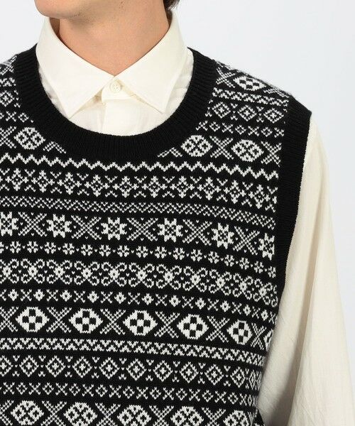 TOMORROWLAND / トゥモローランド ニット・セーター | ウールカシミヤ フェアアイル クルーネックプルオーバー ニットベスト | 詳細5