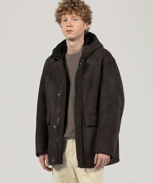 TOMORROWLAND / トゥモローランド レザーブルゾン・ジャケット | 【別注】EMMETI ムートンフーデッドコート | 詳細1