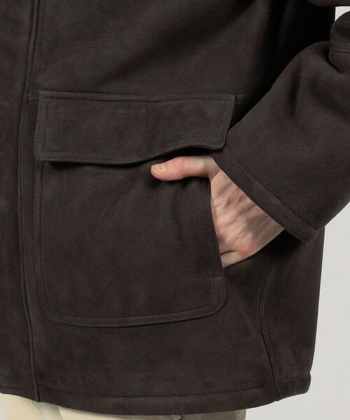 TOMORROWLAND / トゥモローランド レザーブルゾン・ジャケット | 【別注】EMMETI ムートンフーデッドコート | 詳細10