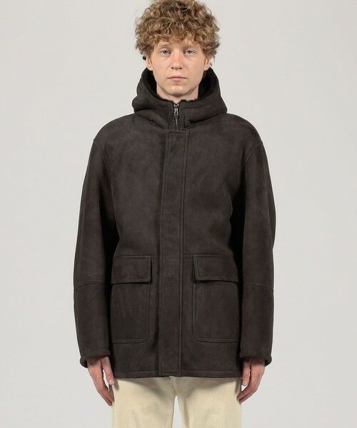 TOMORROWLAND / トゥモローランド レザーブルゾン・ジャケット | 【別注】EMMETI ムートンフーデッドコート | 詳細2