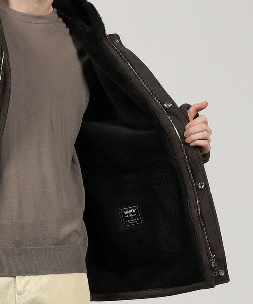 TOMORROWLAND / トゥモローランド レザーブルゾン・ジャケット | 【別注】EMMETI ムートンフーデッドコート | 詳細5